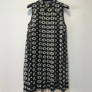 Anthropologie Mod Black and White Mini dress
